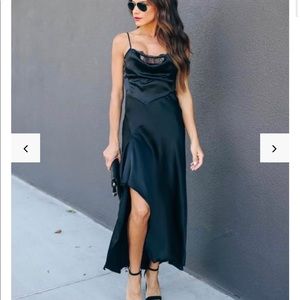 Vici Dolls Alistair Lace Satin Maxi dress